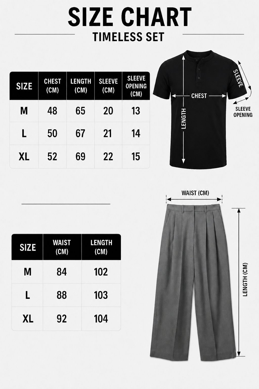 Black x Grey Timeless Set